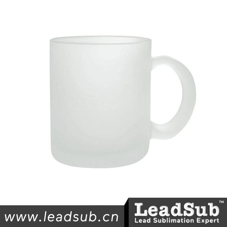 11oz frosted sublimation glass mug
